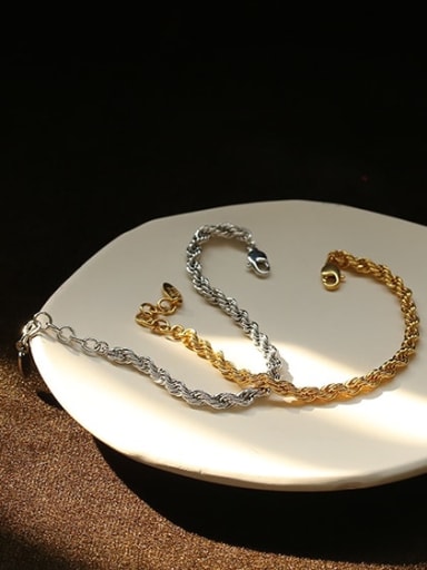 Brass Vintage  Hollow chain Bracelet