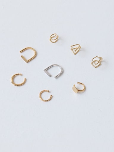 Brass Irregular Geometric Minimalist Single Earring