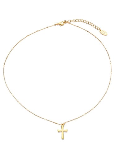1 Brass Cross Ethnic Regligious Necklace