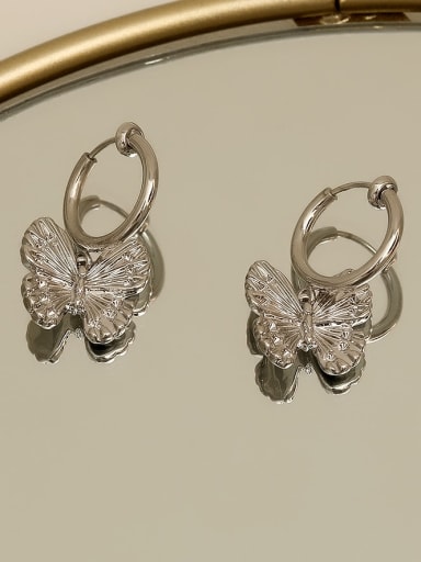 Copper Butterfly Vintage Huggie Trend Korean Fashion Earring