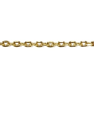 Inter pearl chain S925 Sterling Sliver Geometric Minimalist Bead Chain