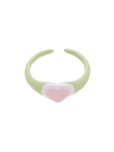 Alloy Enamel Heart Cute Band Ring