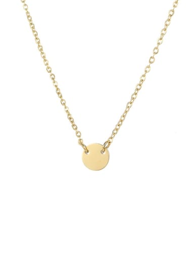 gold Plated Stainless steel Locket Minimalist Initials 6mm 6mm Necklace
