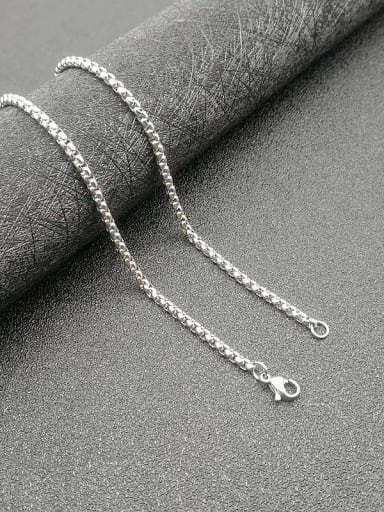 Steel color 3mm*60cm chain Stainless steel Cross Minimalist Regligious Necklace