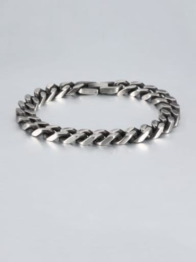 Titanium Steel Irregular Vintage Link Bracelet