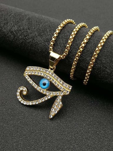 Titanium Eye Irregular Hip Hop Necklace For Men
