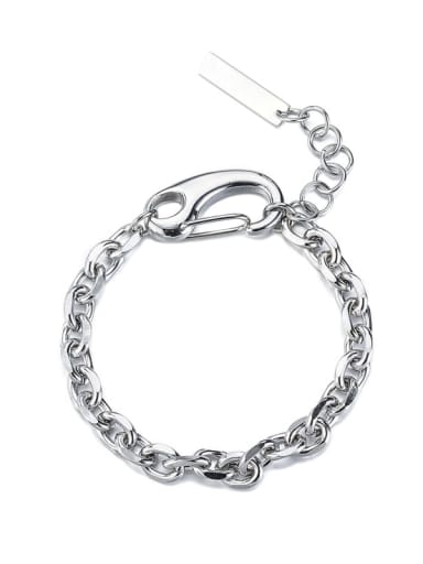 Steel color Bracelet Titanium Steel Irregular Hip Hop Necklace