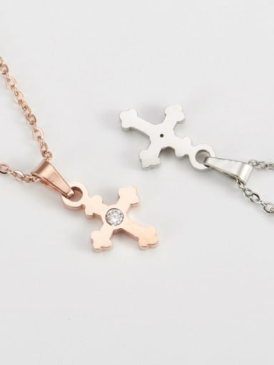 Titanium Religious Minimalist  cross Necklace