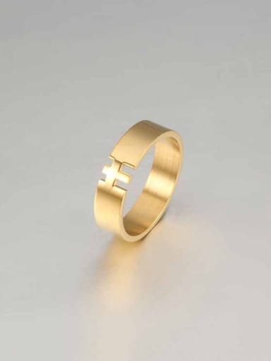 Titanium  Cross Religious Minimalist Band Ring