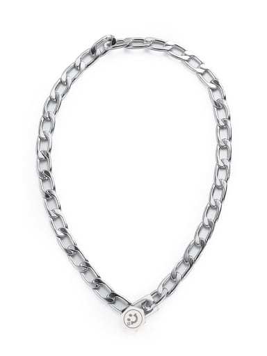 Titanium Steel Geometric Hip Hop Necklace