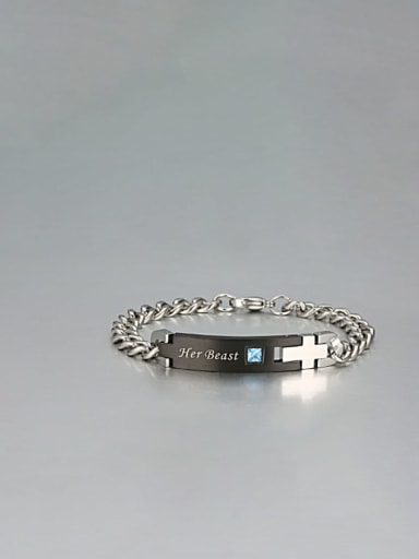 Titanium Smooth Minimalist Link Bracelet