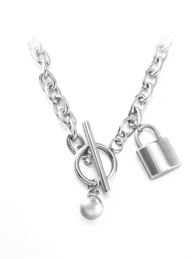 Titanium Steel Locket Hip Hop Necklace