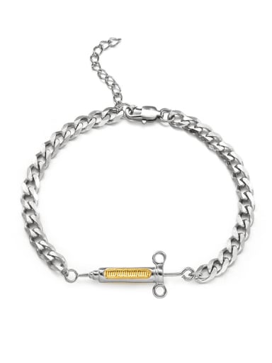 Titanium Steel Irregular Hip Hop Bracelet