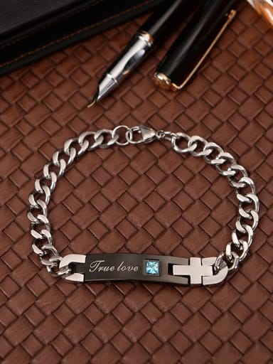 Titanium Geometric Minimalist Link Bracelet