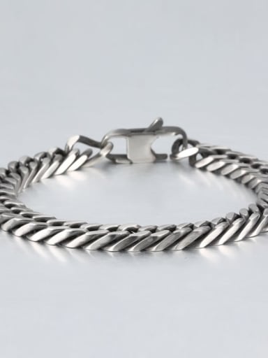 Titanium Geometry Minimalist Link Bracelet