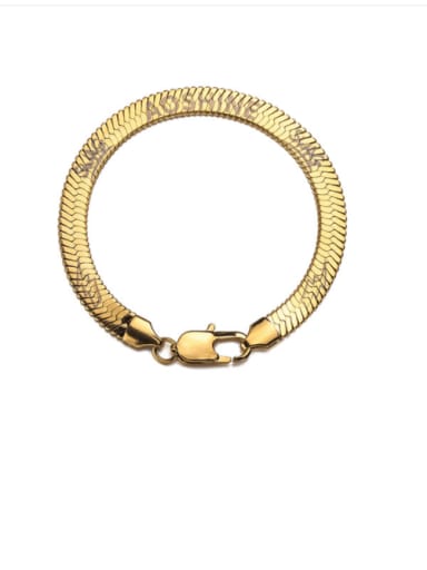 21cm (gold) Titanium Steel Snake bone chain Vintage Link Bracelet