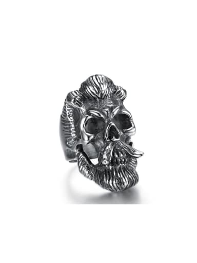 Stainless steel Skull Vintage Band Ring