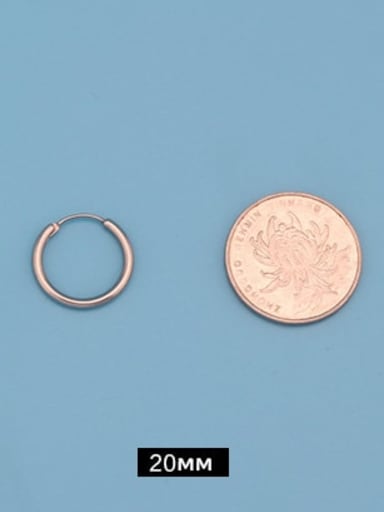 Titanium Steel Round Minimalist Huggie Earring
