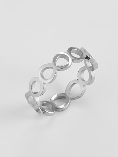 Titanium Smooth Rosary Minimalist Band Ring