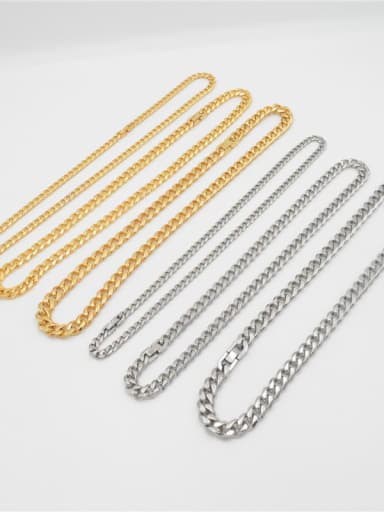 Titanium Steel Geometric  Chain Vintage Link Bracelet