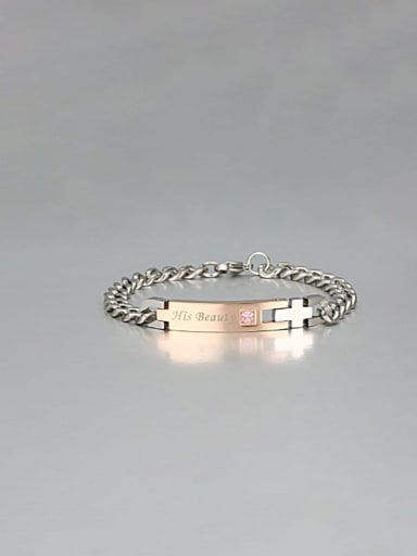 Titanium Smooth Minimalist Link Bracelet