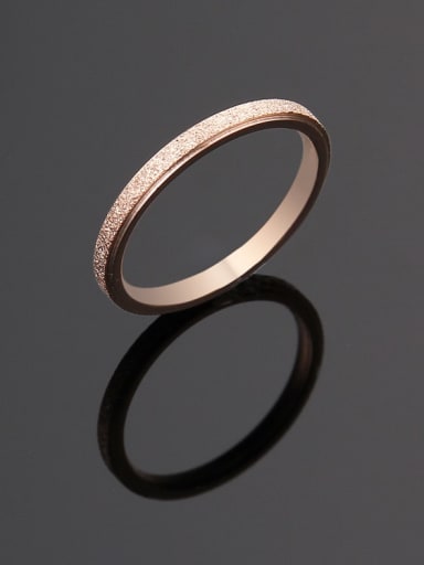 Titanium Steel yarn  Round Minimalist Ring