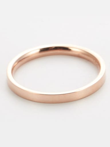 Titanium Round Minimalist Band Ring