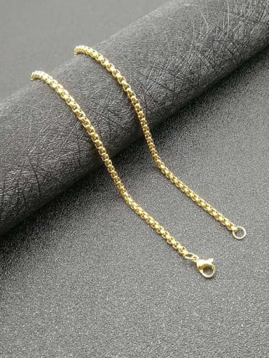 gold Chain:3mm*61cm Titanium Steel Enamel Cross Vintage Necklace For Men