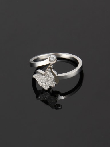 Titanium Simple butterfly  Band Ring