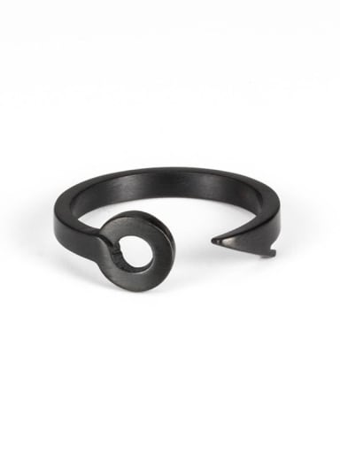 Titanium Steel Irregular Hip Hop Band Ring