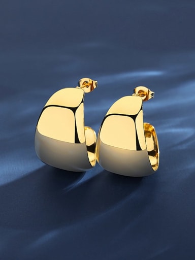 18K Gold Stainless steel Geometric Trend Stud Earring