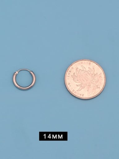 Titanium Steel Round Minimalist Huggie Earring