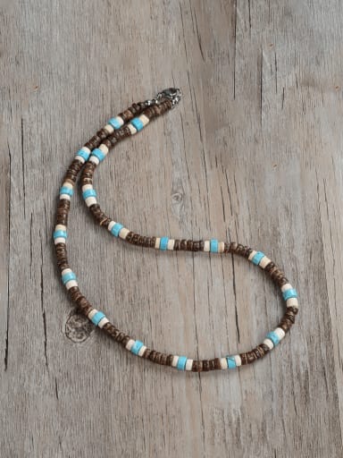 Stainless steel Irregular Hip Hop Handmade Beaded Necklace
