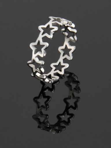 Titanium Star Minimalist Band Ring