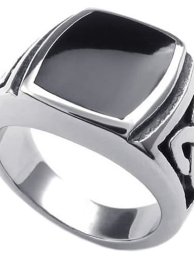 Titanium Epoxy Minimalist Mens Ring