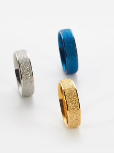 Titanium Gold dust Simple round Band Ring