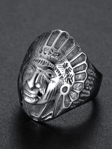 Stainless steel Skull Band Ring