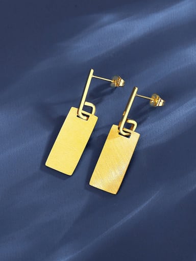 Stainless steel Geometric Minimalist Drop Earring