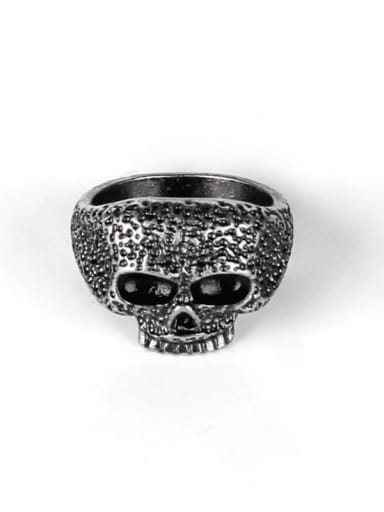 Titanium Steel Skull Vintage Band Ring