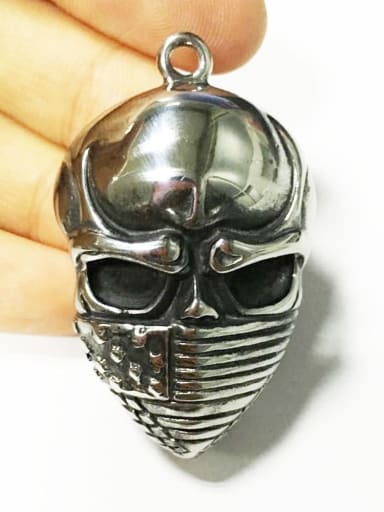 Titanium Skull  Vintage Pendant