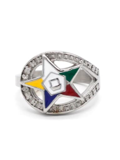 Stainless steel Star Vintage Band Ring
