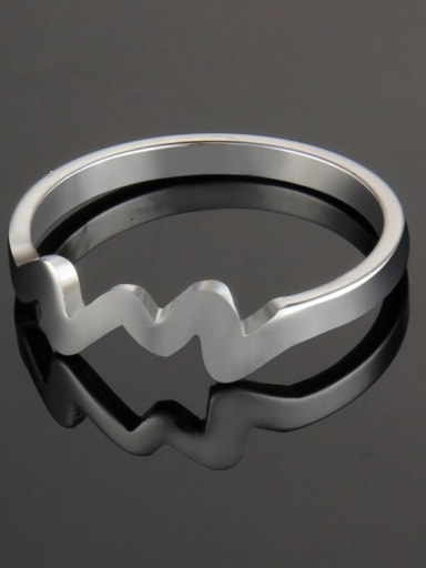 Titanium Irregular Minimalist Band Ring