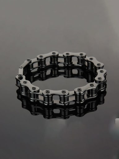 Titanium+smooth Minimalist Link Bracelet