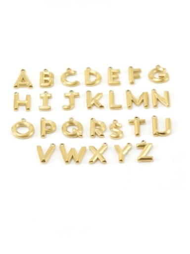 Titanium Steel Minimalist  Letter Pendant Necklace