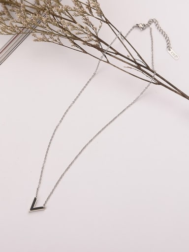 Titanium Letter Locket Minimalist Necklace