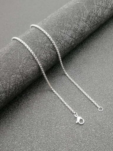 Steel Color:2mm*61cm Titanium Steel Evil Eye Vintage Cross Pendant Necklace For Men