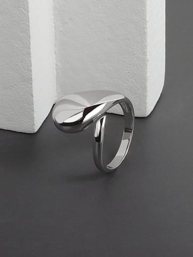 925 Sterling Silver Water Drop Minimalist Band Ring