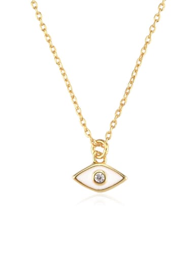 925 Sterling Silver Enamel Evil Eye Trend Necklace