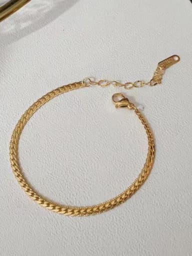Titanium Steel Hip Hop Snake Bone Chain Link Bracelet