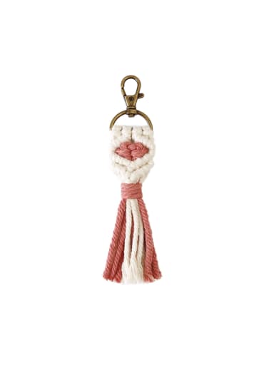 Handwoven Boho Vintage Fringe Keychain
